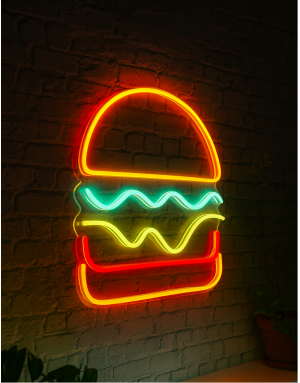 Burger Neon Tabela