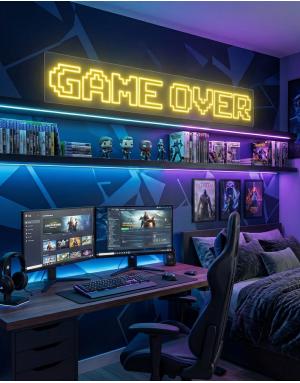 Game Over Neon Tabela