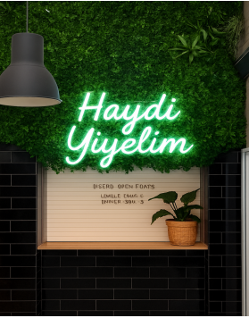 Haydi Yiyelim Neon Tabela