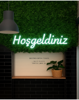 Hoşgeldiniz Neon Tabela