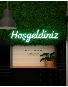 Hoşgeldiniz Neon Tabela