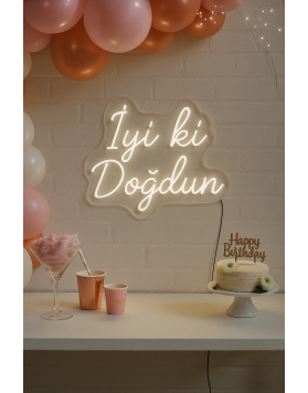 İyi Ki Doğdun Neon Tabela